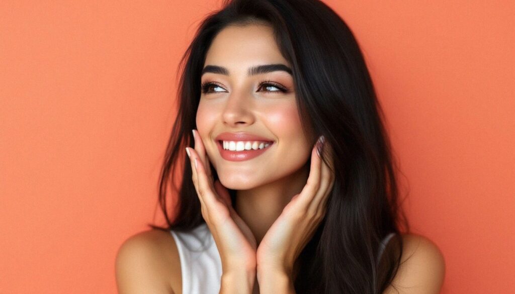 Lady after receiving Dermablading treatment in Perth 2