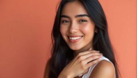 Lady after receiving Dermablading treatment in Perth 1