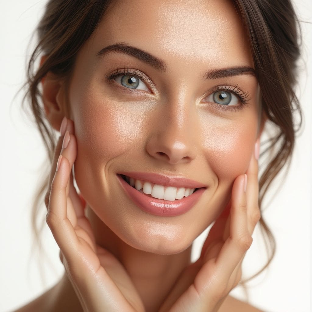 beautiful lady with glowing skin 22