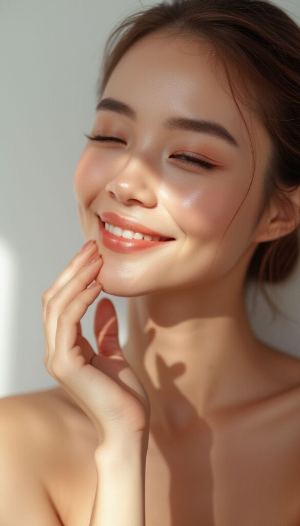 beautiful lady with glowing skin 3